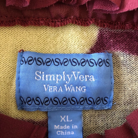 VERA WANG SIMPLY VERA GEOMETRIC DESIGN SWEATER - Picture 6 of 16